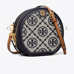 NWTs Tory Burch T Monogram Jacquard Circle Bag